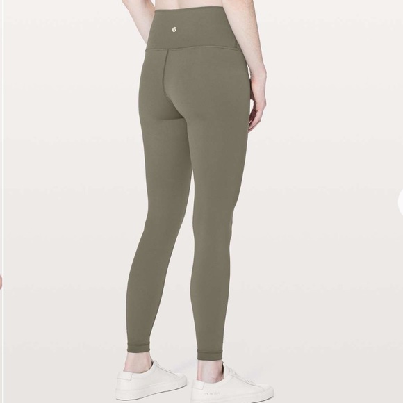 Lululemon Wunder Under Hi-Rise Tight Full-On Luxtreme 28" Dark Olive size 6 - Picture 2 of 12
